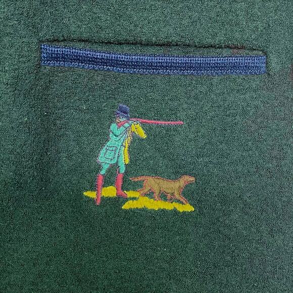 Vintage Cardigan Sweater Wool Old Money Quiet Luxury Hunting Academia Medium - Picture 4 of 8